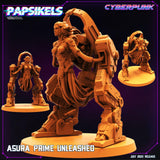 3D Printed Papsikels July 2023 - Cyberpunk Asura Prime Unleashed 28mm 32mm - Charming Terrain
