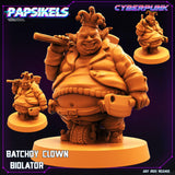 3D Printed Papsikels July 2023 - Cyberpunk Batchoy Clown Set 28mm 32mm - Charming Terrain