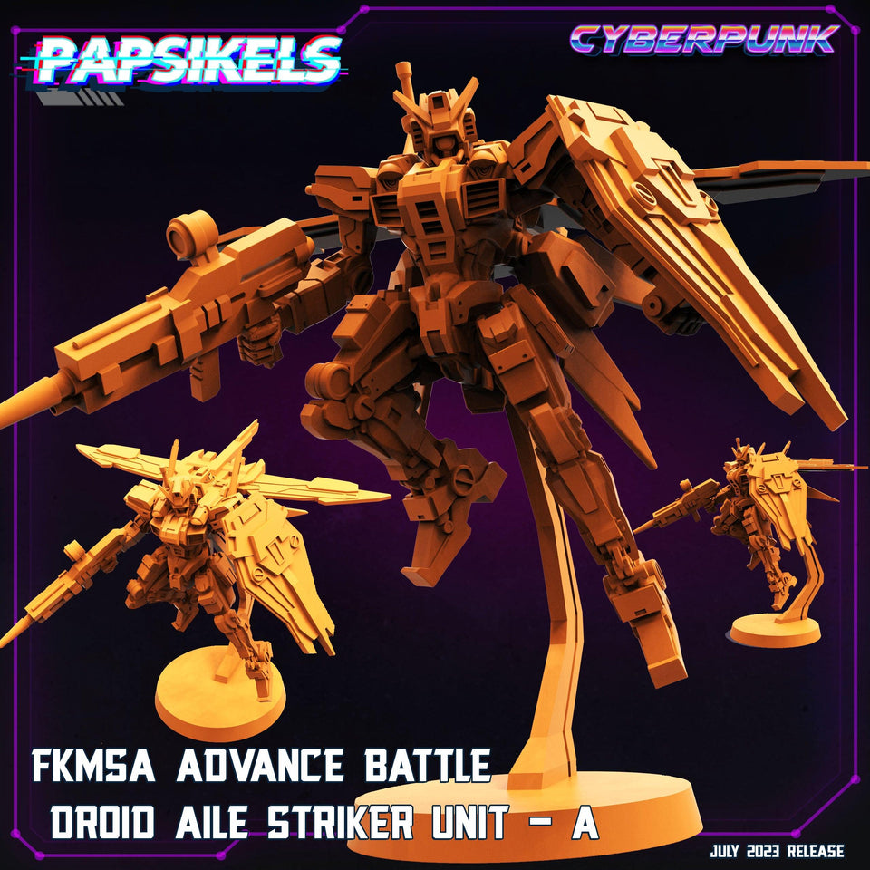 3D Printed Papsikels July 2023 - Cyberpunk Fkmsa Advance Battle Droid Aile Striker Unit A 28mm 32mm - Charming Terrain
