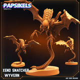 3D Printed Papsikels July 2023 - Xeno Wars Xeno Snatcher Wyvern 28mm 32mm - Charming Terrain