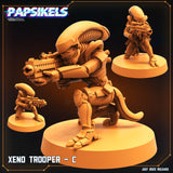 3D Printed Papsikels July 2023 - Xeno Wars Xeno Trooper Set 28mm 32mm - Charming Terrain