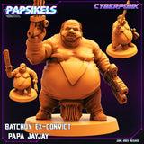3D Printed Papsikels June 2023 Cyberpunk Batchoy Ex Convict Set 2023 28mm 32mm - Charming Terrain