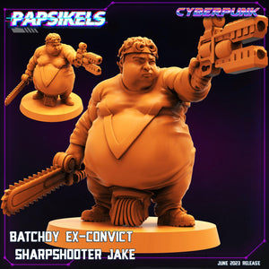 3D Printed Papsikels June 2023 Cyberpunk Batchoy Ex Convict Set 2023 28mm 32mm - Charming Terrain