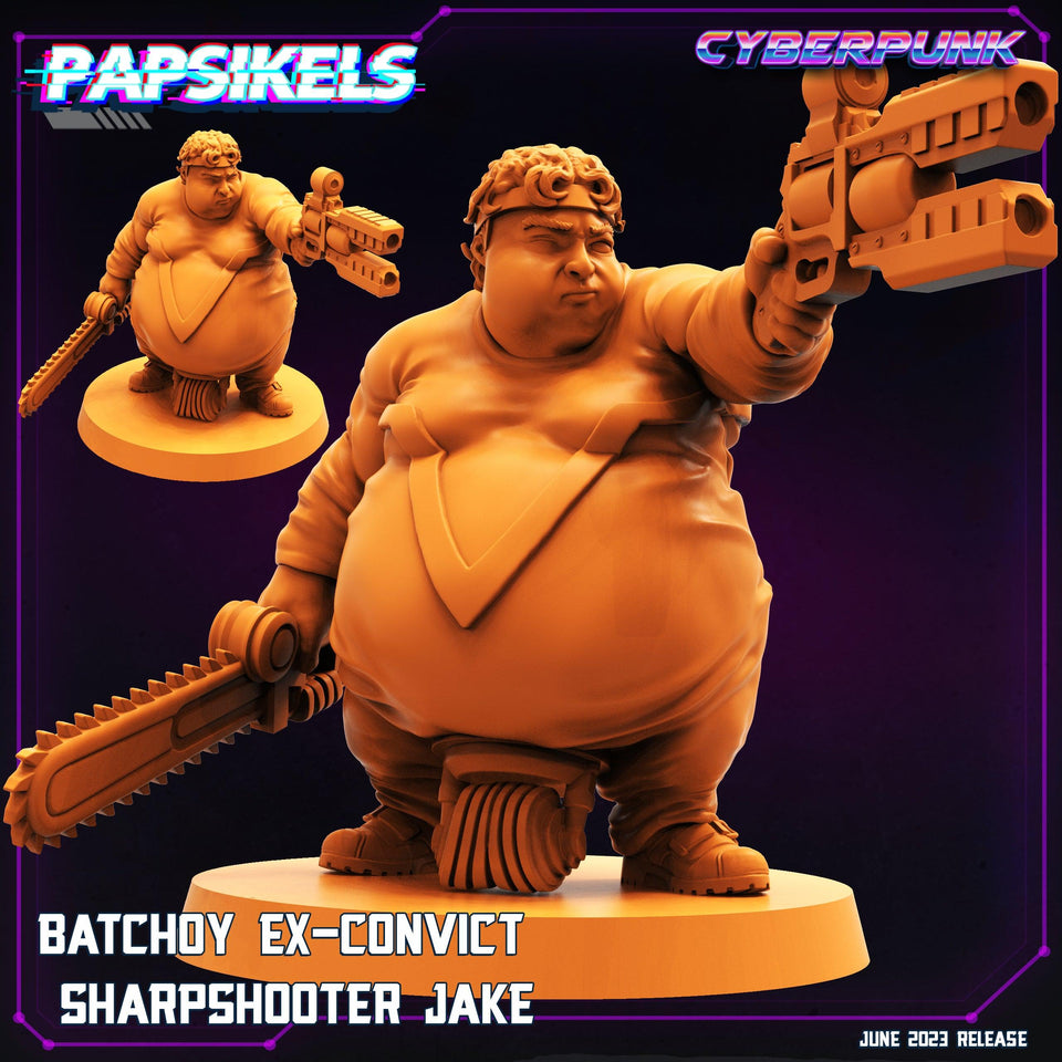 3D Printed Papsikels June 2023 Cyberpunk Batchoy Ex Convict Set 2023 28mm 32mm - Charming Terrain