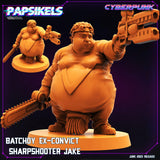 3D Printed Papsikels June 2023 Cyberpunk Batchoy Ex Convict Set 2023 28mm 32mm - Charming Terrain