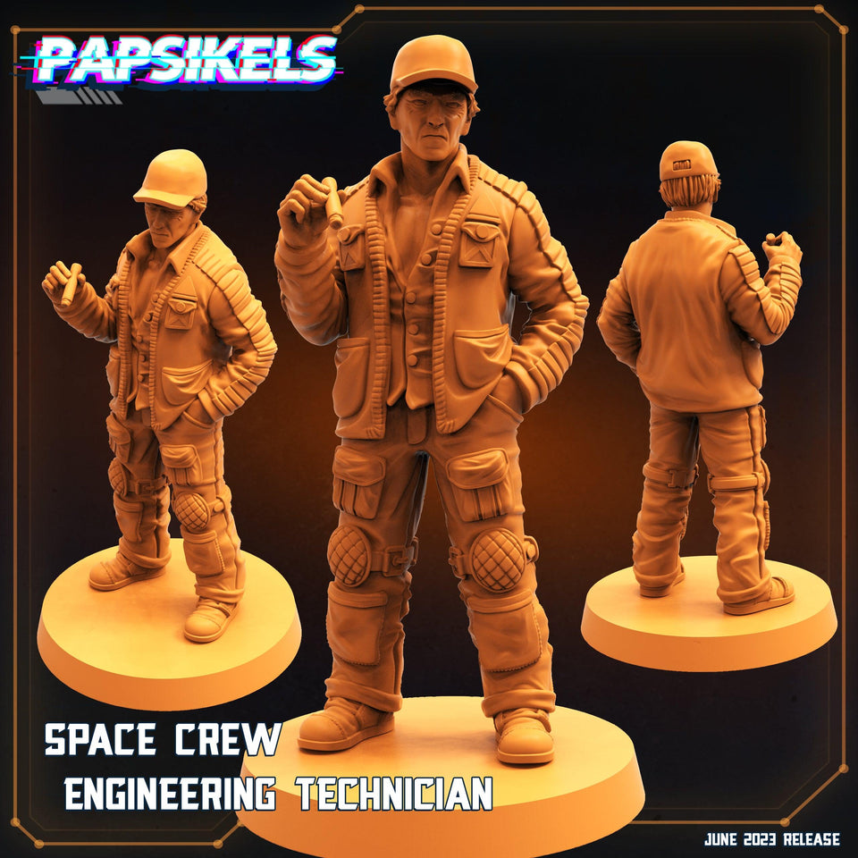 3D Printed Papsikels June 2023 Scifi - Aliens Vs Humans Part 5 Space Captain Set 28mm 32mm - Charming Terrain