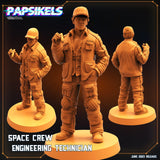 3D Printed Papsikels June 2023 Scifi - Aliens Vs Humans Part 5 Space Captain Set 28mm 32mm - Charming Terrain