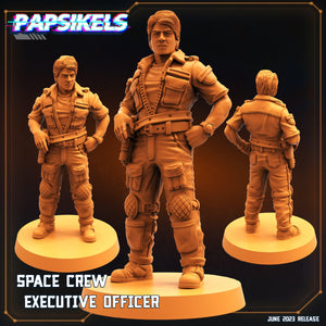 3D Printed Papsikels June 2023 Scifi - Aliens Vs Humans Part 5 Space Captain Set 28mm 32mm - Charming Terrain