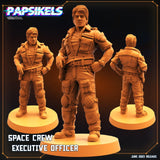 3D Printed Papsikels June 2023 Scifi - Aliens Vs Humans Part 5 Space Captain Set 28mm 32mm - Charming Terrain