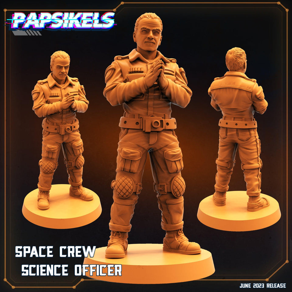 3D Printed Papsikels June 2023 Scifi - Aliens Vs Humans Part 5 Space Captain Set 28mm 32mm - Charming Terrain