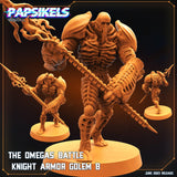 3D Printed Papsikels June 2023 Scifi - Aliens Vs Humans Part 5 The Omega Battle Knight Armor Golem Set 28mm 32mm - Charming Terrain
