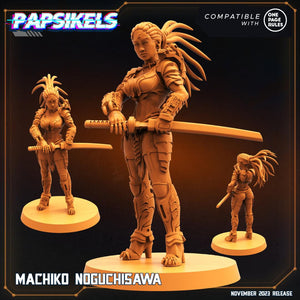 3D Printed Papsikels Machiko Noguchisawa 28mm 32mm - Charming Terrain