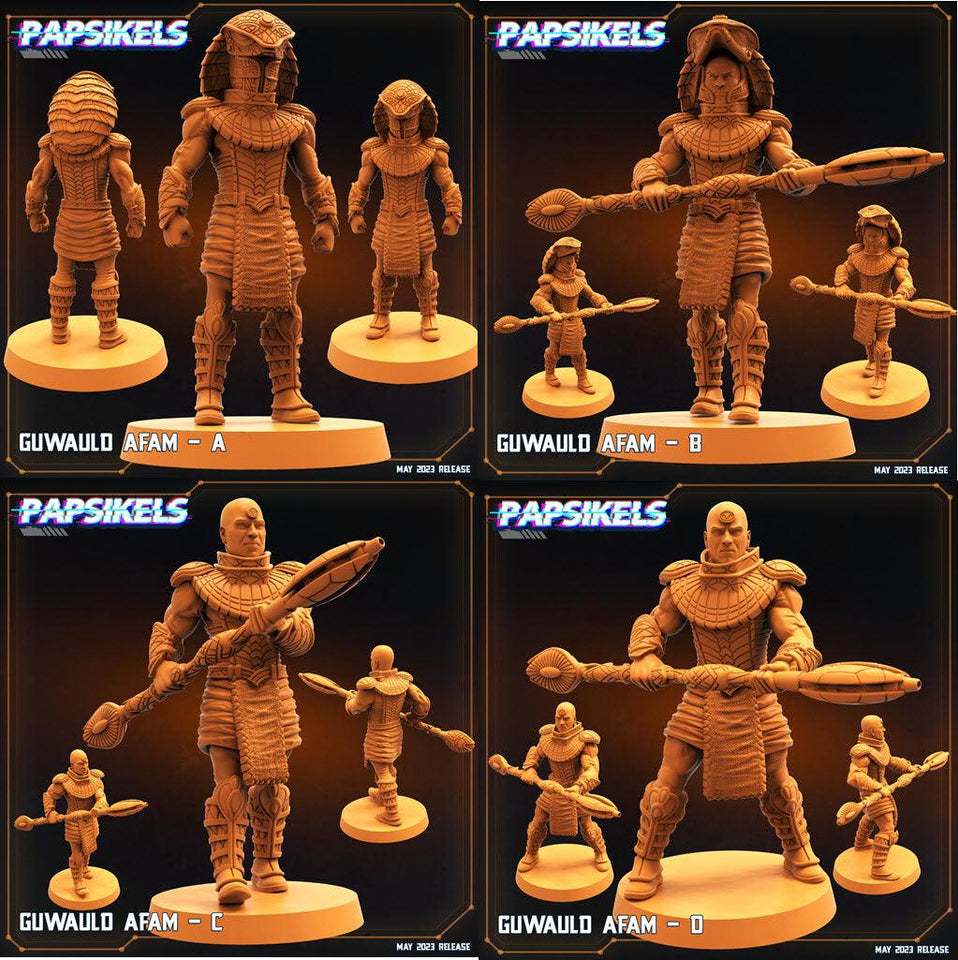 3D Printed Papsikels May 2023 Scifi - Star Entrance - Into The Multi World Set Afam Body Set 28mm 32mm - Charming Terrain