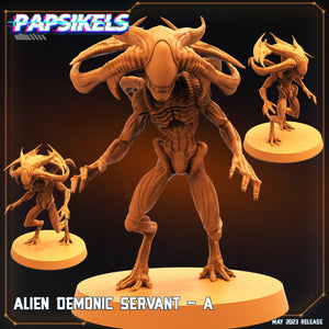 3D Printed Papsikels May 2023 Scifi - Star Entrance - Into The Multi World Set Alien Demonic Servant Set 28mm 32mm - Charming Terrain