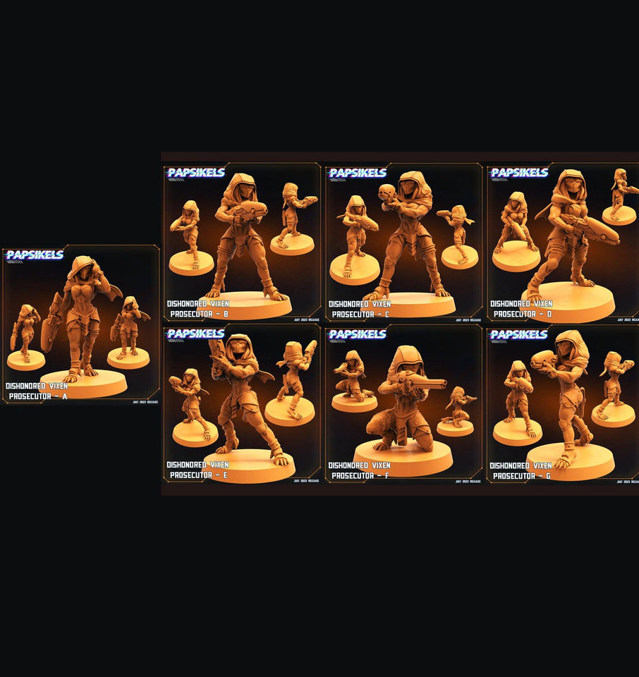 3D Printed Papsikels May 2023 Scifi - Star Entrance - Into The Multi World Set Dishonored Vixen Persecutor Squad Set 28mm 32mm - Charming Terrain