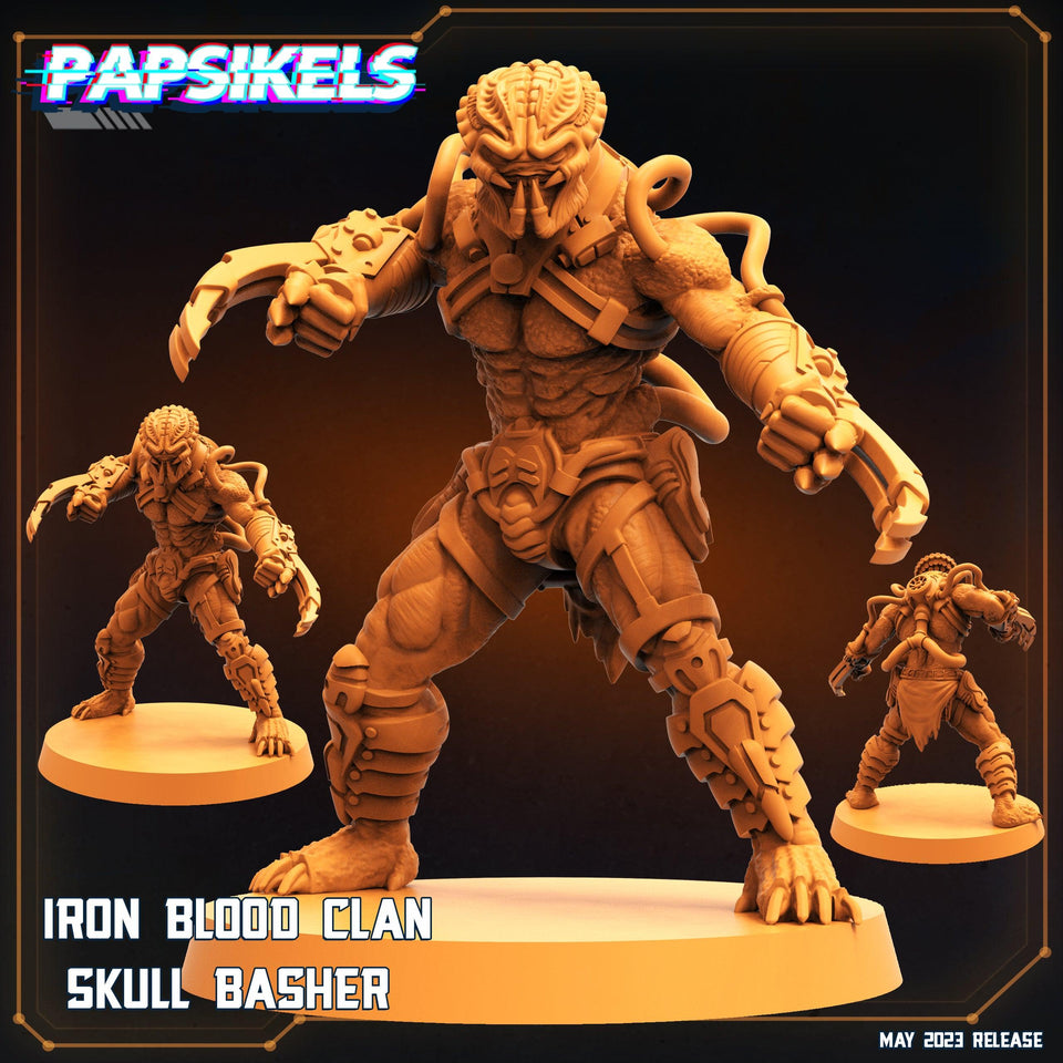3D Printed Papsikels May 2023 Scifi - Star Entrance - Into The Multi World Set Iron Blood Clan Skull Set 28mm 32mm - Charming Terrain