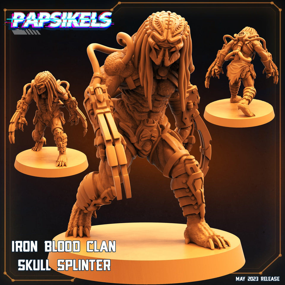 3D Printed Papsikels May 2023 Scifi - Star Entrance - Into The Multi World Set Iron Blood Clan Skull Set 28mm 32mm - Charming Terrain