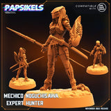 3D Printed Papsikels Mechico Noguchisawa Human Hunter Set Skull Hunters Army Bundle 2 28mm 32mm - Charming Terrain