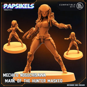 3D Printed Papsikels Mechico Noguchisawa Human Hunter Set Skull Hunters Army Bundle 2 28mm 32mm - Charming Terrain