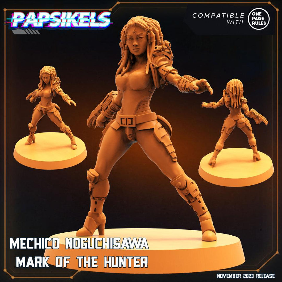3D Printed Papsikels Mechico Noguchisawa Human Hunter Set Skull Hunters Army Bundle 2 28mm 32mm - Charming Terrain