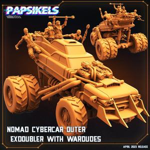 3D Printed Papsikels - Nomad Cybercar Outer Exdoubler - 28mm 32mm - Charming Terrain