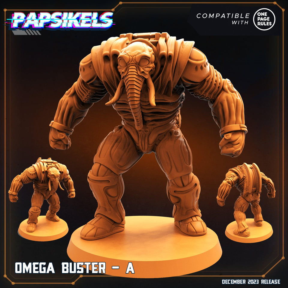 3D Printed Papsikels Omega Busters 28mm 32mm - Charming Terrain