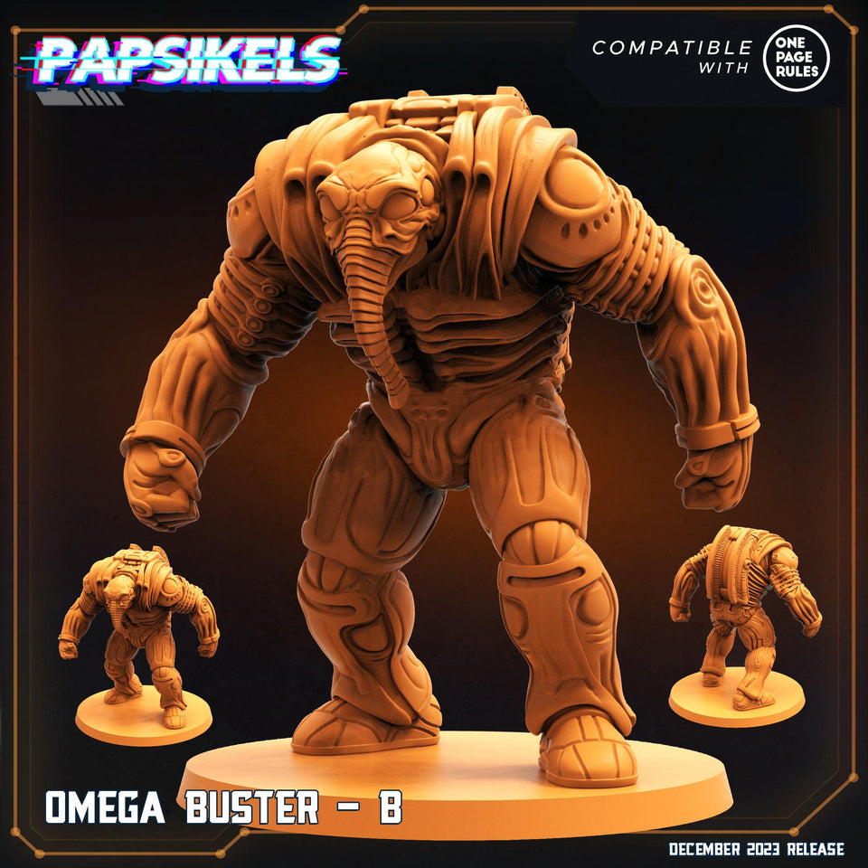 3D Printed Papsikels Omega Busters 28mm 32mm - Charming Terrain