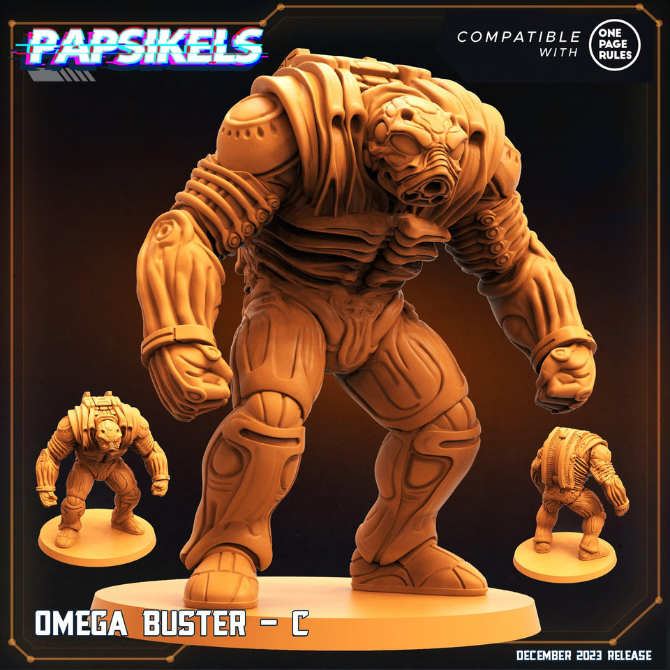 3D Printed Papsikels Omega Busters 28mm 32mm - Charming Terrain