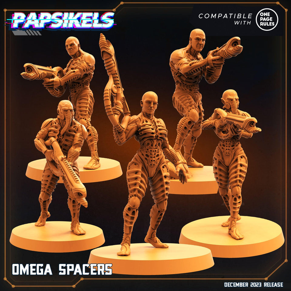 3D Printed Papsikels Omega Spacers 28mm 32mm - Charming Terrain