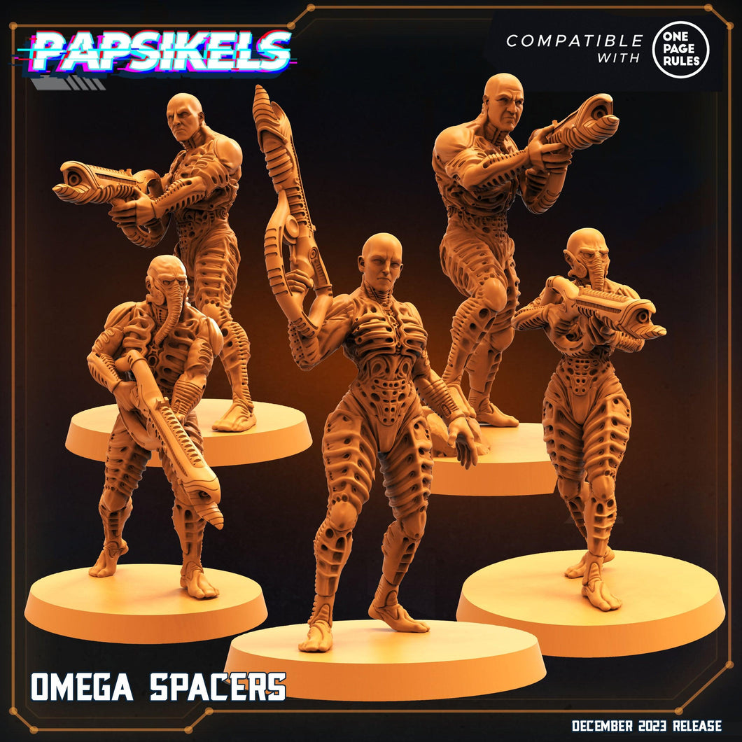 3D Printed Papsikels Omega Spacers 28mm 32mm - Charming Terrain
