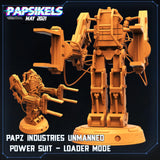 3D Printed Papsikels Papz Industries Unmmanned Powersuit Loader Mode Aliens vs Humans 28mm 32mm - Charming Terrain