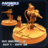 3D Printed Papsikels Papz Industries Xb Daloy 6 - 7 Sentry Guns Aliens vs Humans Part 2 28mm 32mm - Charming Terrain
