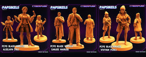 3D Printed Papsikels - Pcpd Blade Walker Set - 28mm 32mm - Charming Terrain