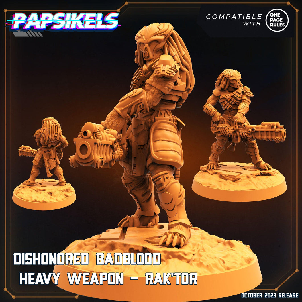 3D Printed Papsikels Raktor Dishonored Badblood Skullhunter Mastab 28mm 32mm - Charming Terrain