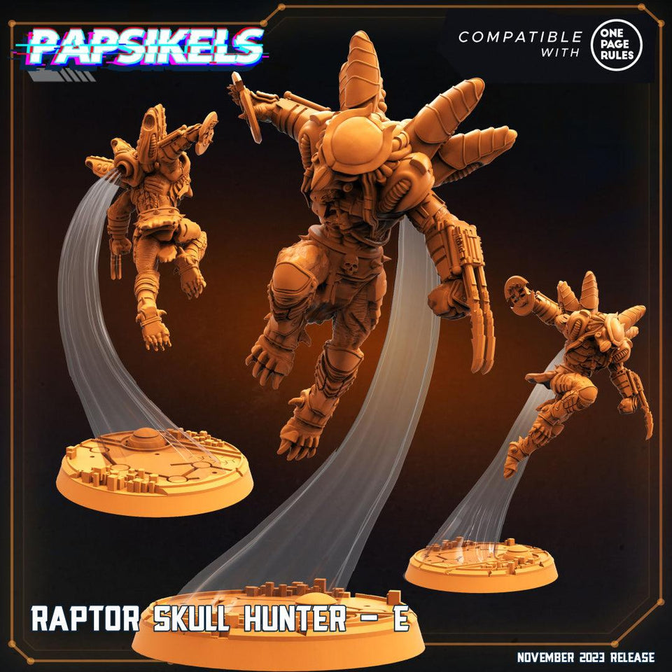 3D Printed Papsikels Raptor Skull Hunters Set Skull Hunters Army Bundle 2 28mm 32mm - Charming Terrain