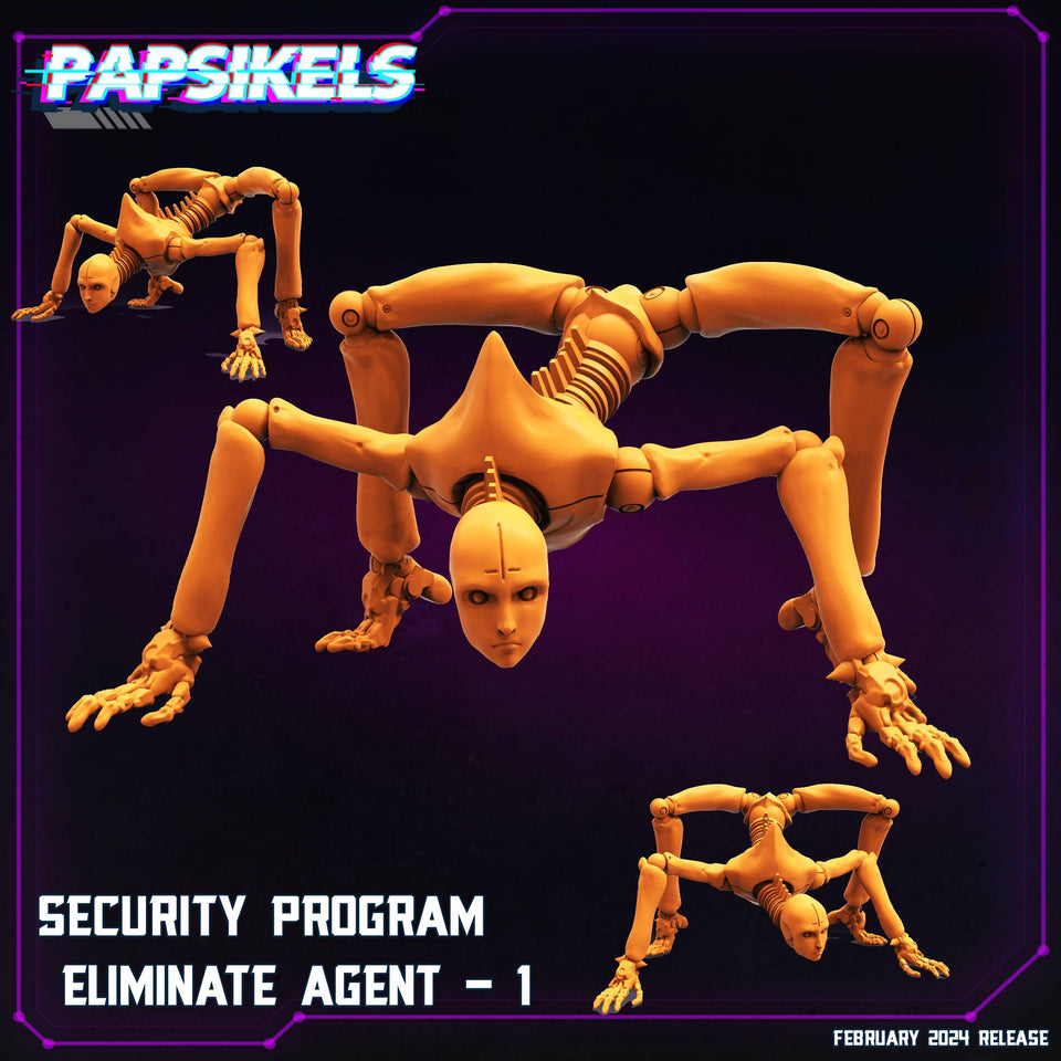 3D Printed Papsikels Security Program Eliminate Agents 28mm 32mm - Charming Terrain