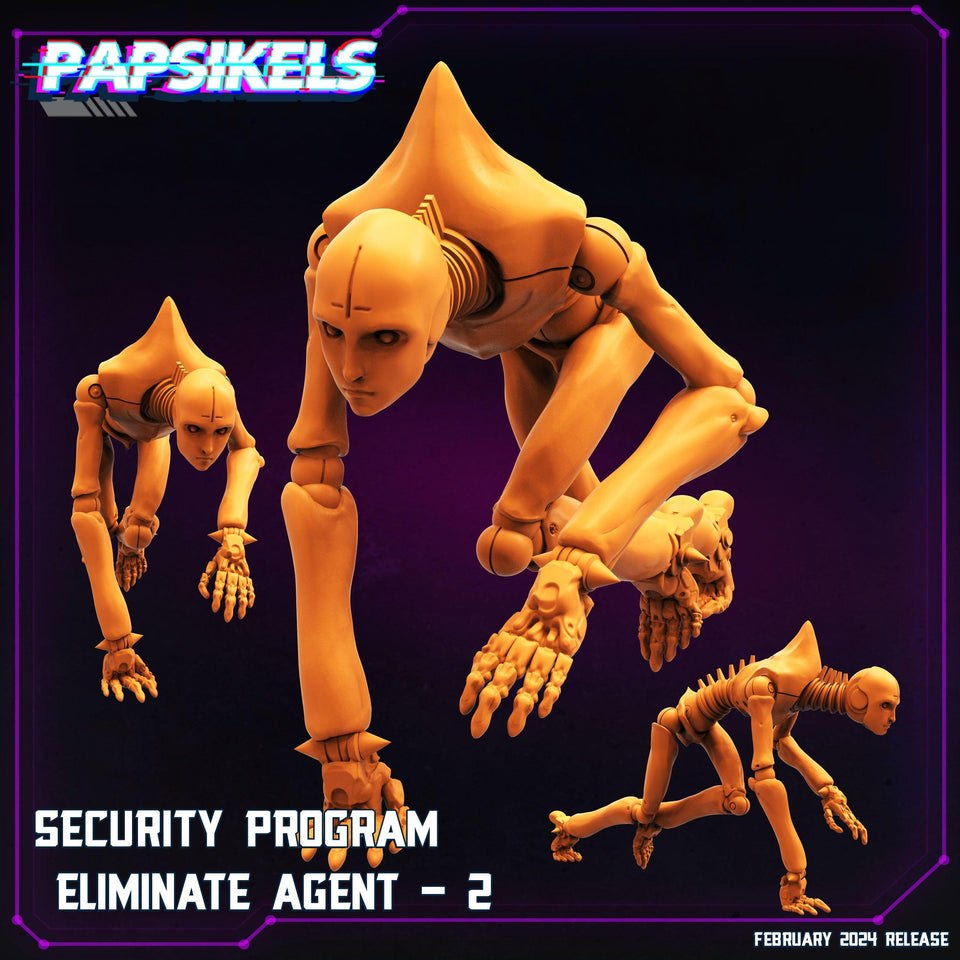 3D Printed Papsikels Security Program Eliminate Agents 28mm 32mm - Charming Terrain