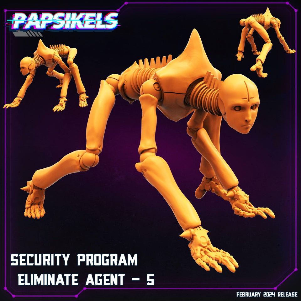 3D Printed Papsikels Security Program Eliminate Agents 28mm 32mm - Charming Terrain