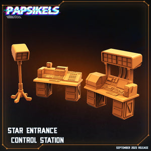 3D Printed Papsikels September 2023 - Aliens Vs Humans 6 Control Station 28mm 32mm - Charming Terrain