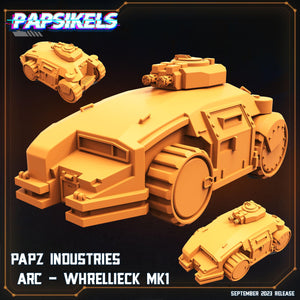 3D Printed Papsikels September 2023 - Aliens Vs Humans 6 Papz Industries Arc Whrellieck Mk1 28mm 32mm - Charming Terrain
