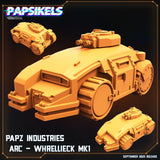 3D Printed Papsikels September 2023 - Aliens Vs Humans 6 Papz Industries Arc Whrellieck Mk1 28mm 32mm - Charming Terrain