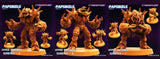 3D Printed Papsikels September 2023 Cyberpunk Hyper Papsinoid Durberus Set 2023 28mm 32mm - Charming Terrain