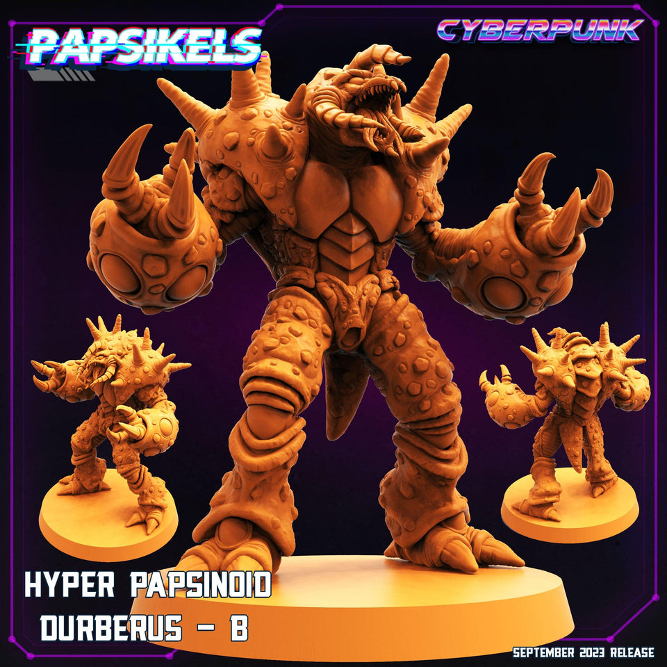 3D Printed Papsikels September 2023 Cyberpunk Hyper Papsinoid Durberus Set 2023 28mm 32mm - Charming Terrain