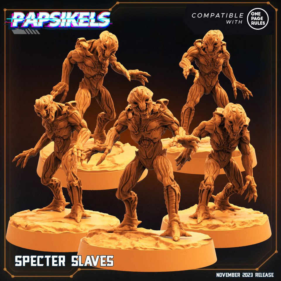 3D Printed Papsikels Specter Slaves Set Skull Hunters Army Bundle 2 28mm 32mm - Charming Terrain