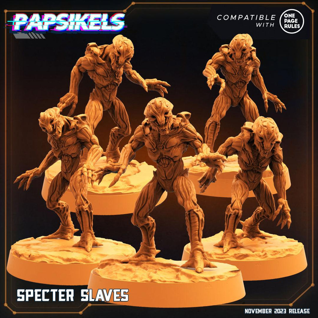 3D Printed Papsikels Specter Slaves Set Skull Hunters Army Bundle 2 28mm 32mm - Charming Terrain