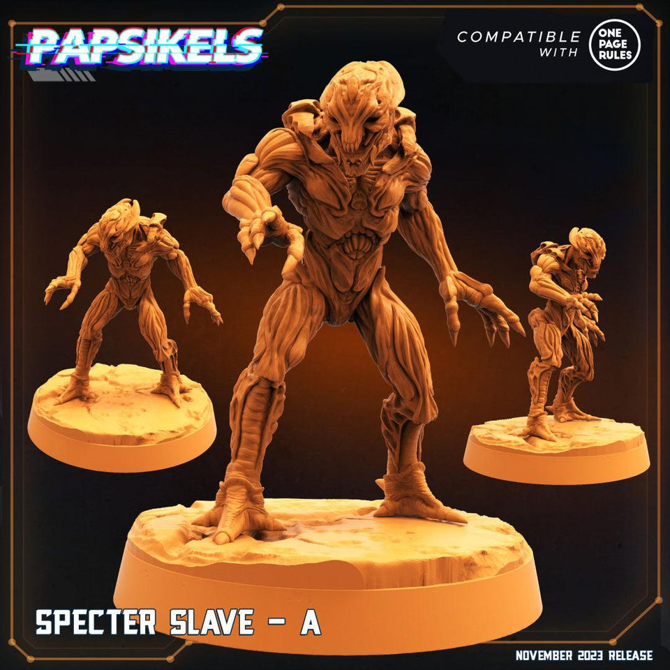 3D Printed Papsikels Specter Slaves Set Skull Hunters Army Bundle 2 28mm 32mm - Charming Terrain