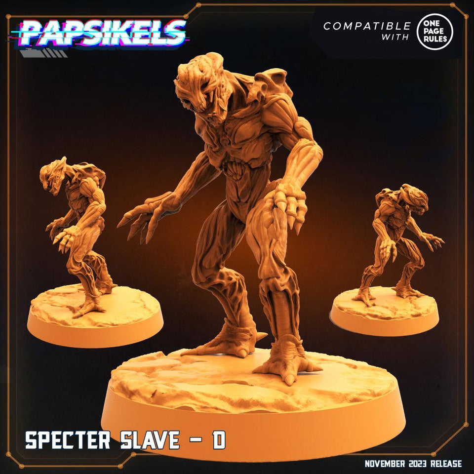 3D Printed Papsikels Specter Slaves Set Skull Hunters Army Bundle 2 28mm 32mm - Charming Terrain