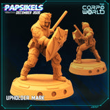 3D Printed Papsikels Upholder Mark Justice 28mm 32mm - Charming Terrain