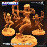 3D Printed Papsikels Wasp Widow Skull Hunter Set 28mm 32mm - Charming Terrain