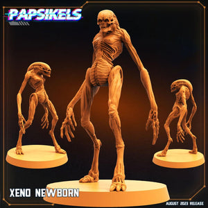 3D Printed Papsikels - Xeno Newborn - 28mm 32mm - Charming Terrain